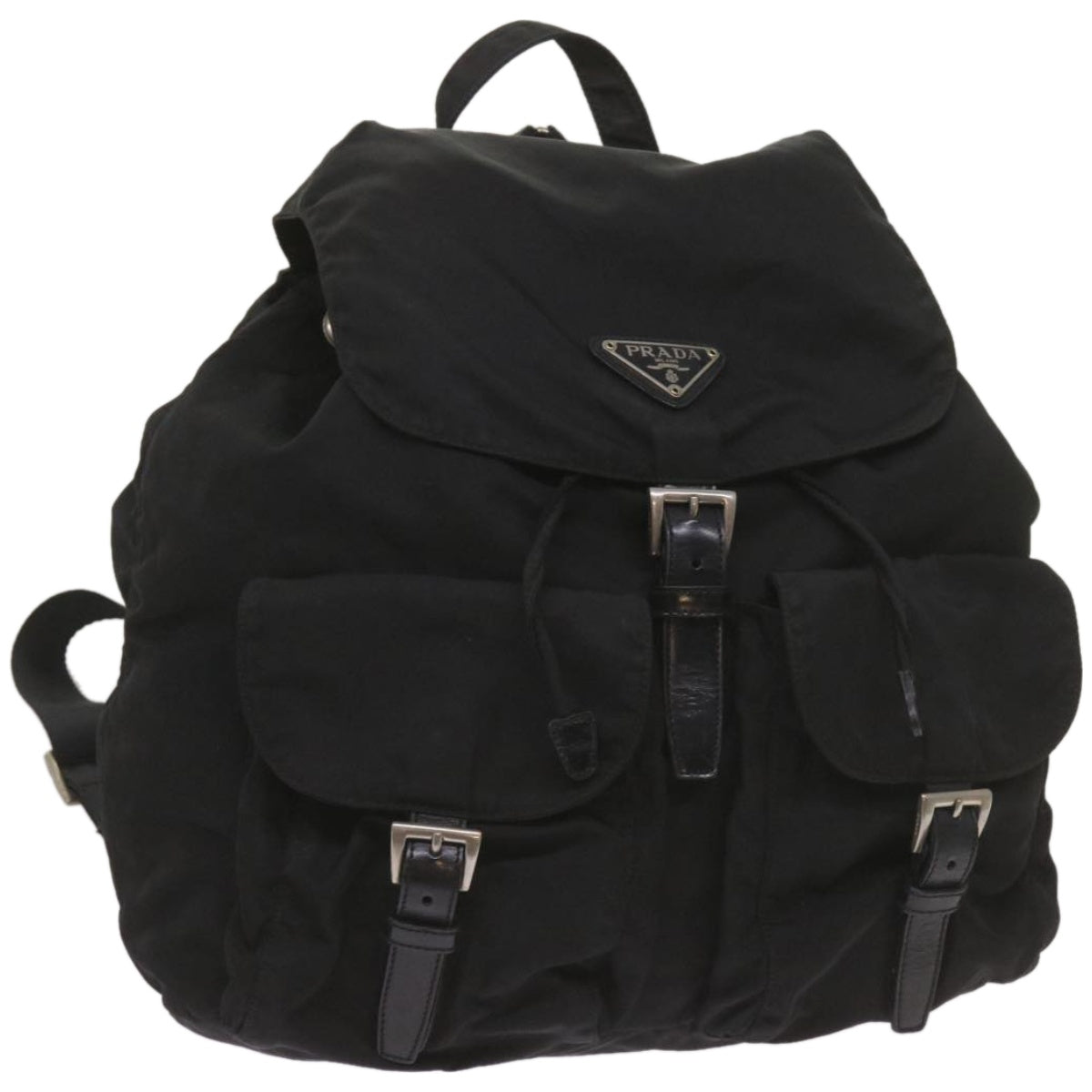 PRADA Backpack Nylon Black Auth bs12157