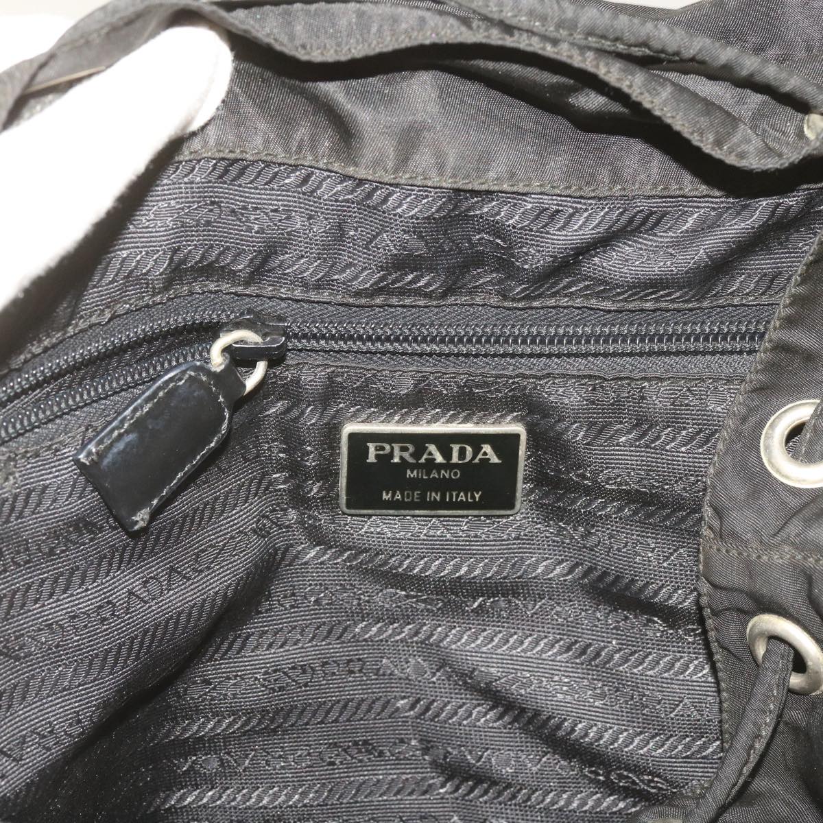 PRADA Backpack Nylon Black Auth bs12157