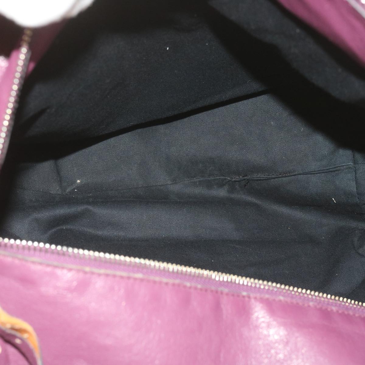 Chloe Wallet Hand Bag Leather 4Set Black Purple Brown Auth bs12169