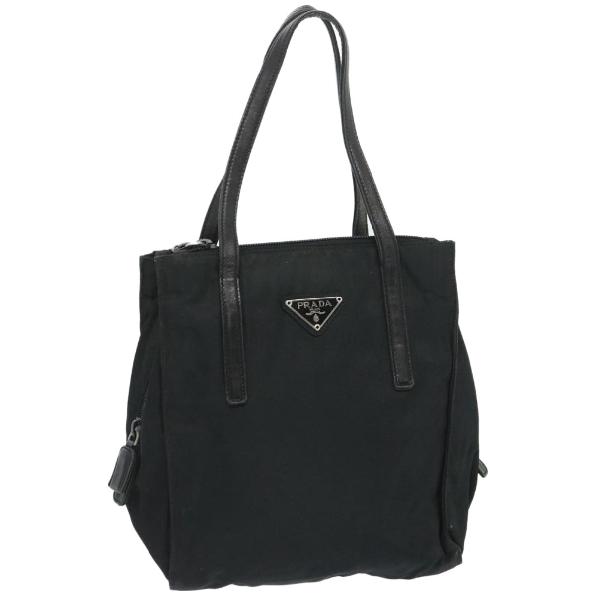 PRADA Hand Bag Nylon Black Auth bs12170