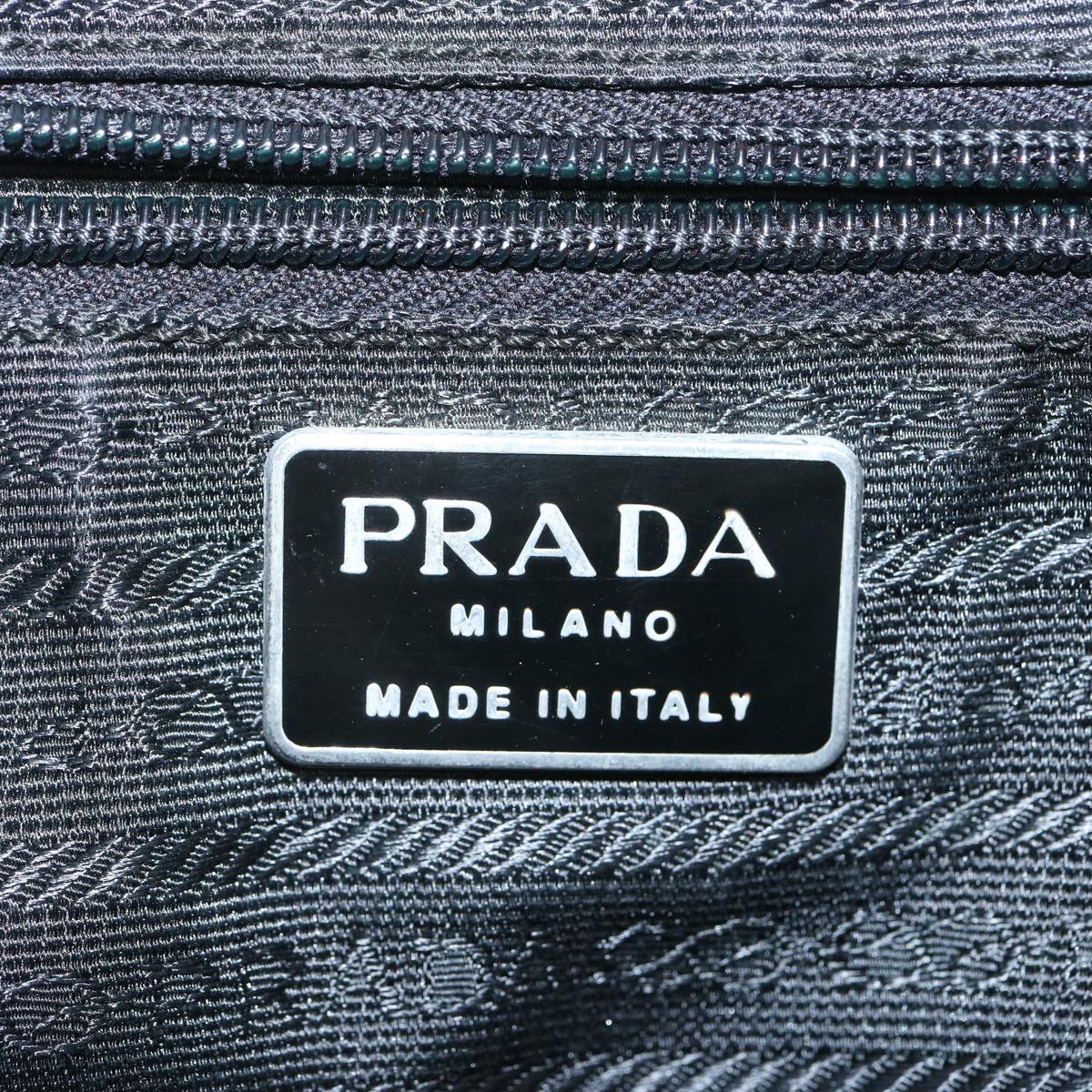 PRADA Hand Bag Nylon Black Auth bs12170
