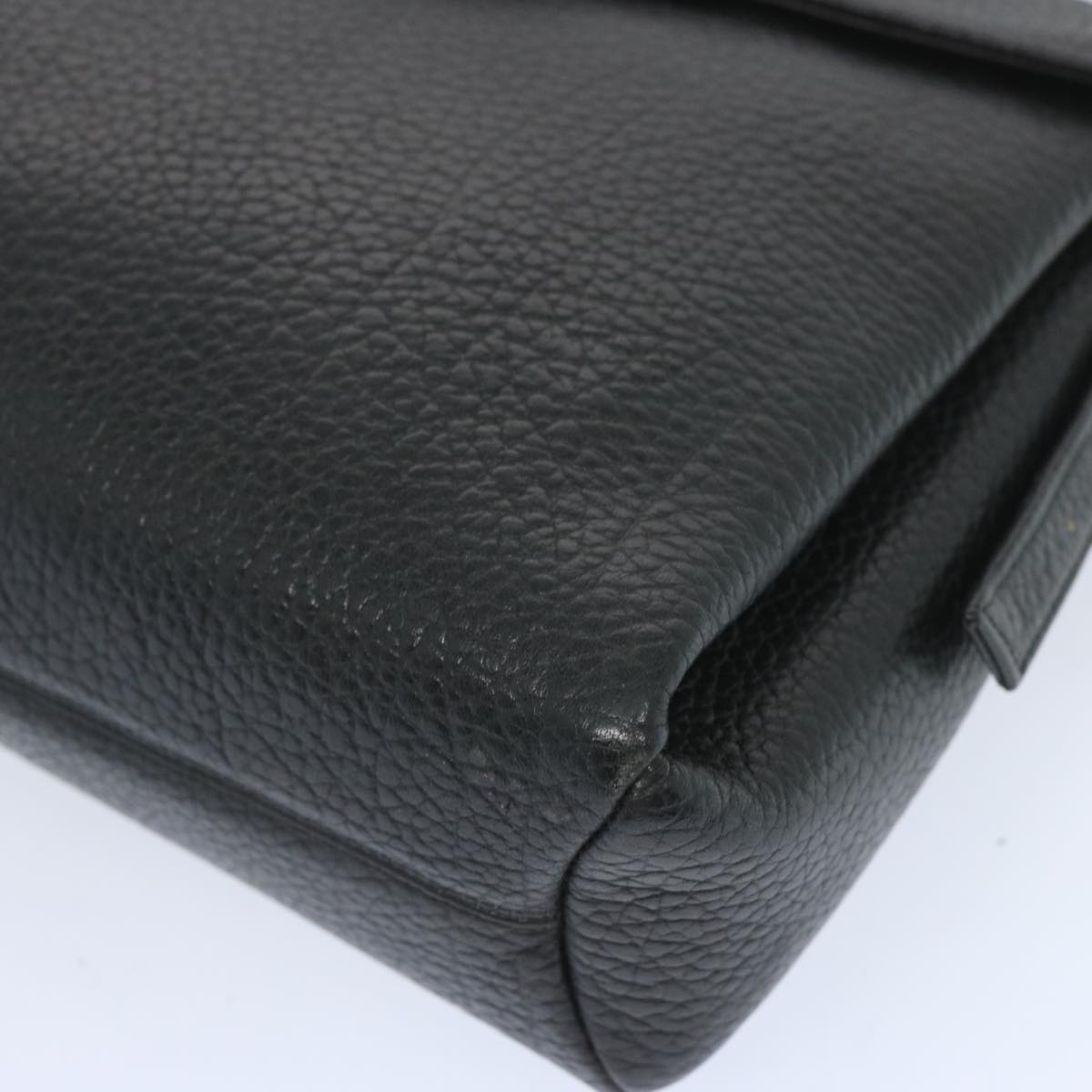 GIVENCHY Shoulder Bag Leather Black Auth bs12188