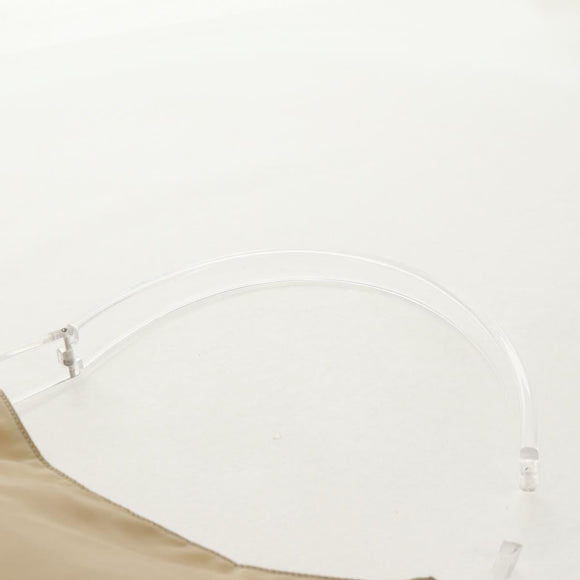 PRADA Shoulder Bag Nylon Beige Auth bs12189