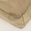 PRADA Shoulder Bag Nylon Beige Auth bs12189-13
