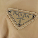 PRADA Shoulder Bag Nylon Beige Auth bs12189-17