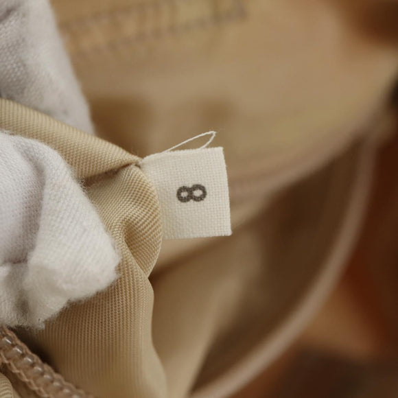 PRADA Shoulder Bag Nylon Beige Auth bs12189