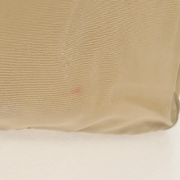 PRADA Shoulder Bag Nylon Beige Auth bs12189