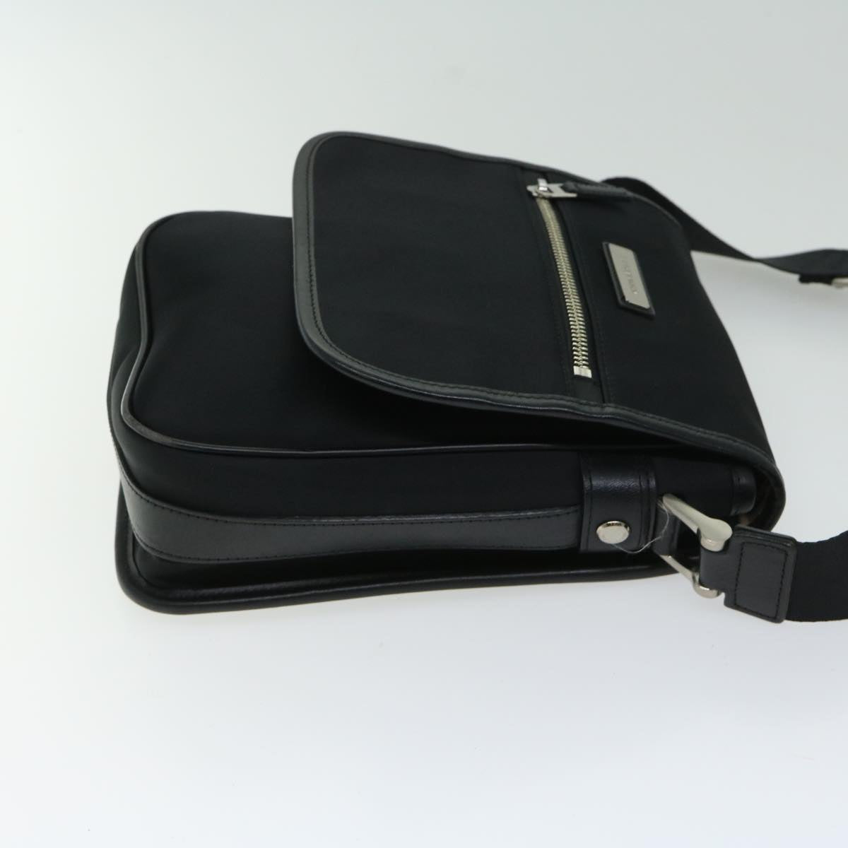 BURBERRY Shoulder Bag Nylon Black Auth bs12201