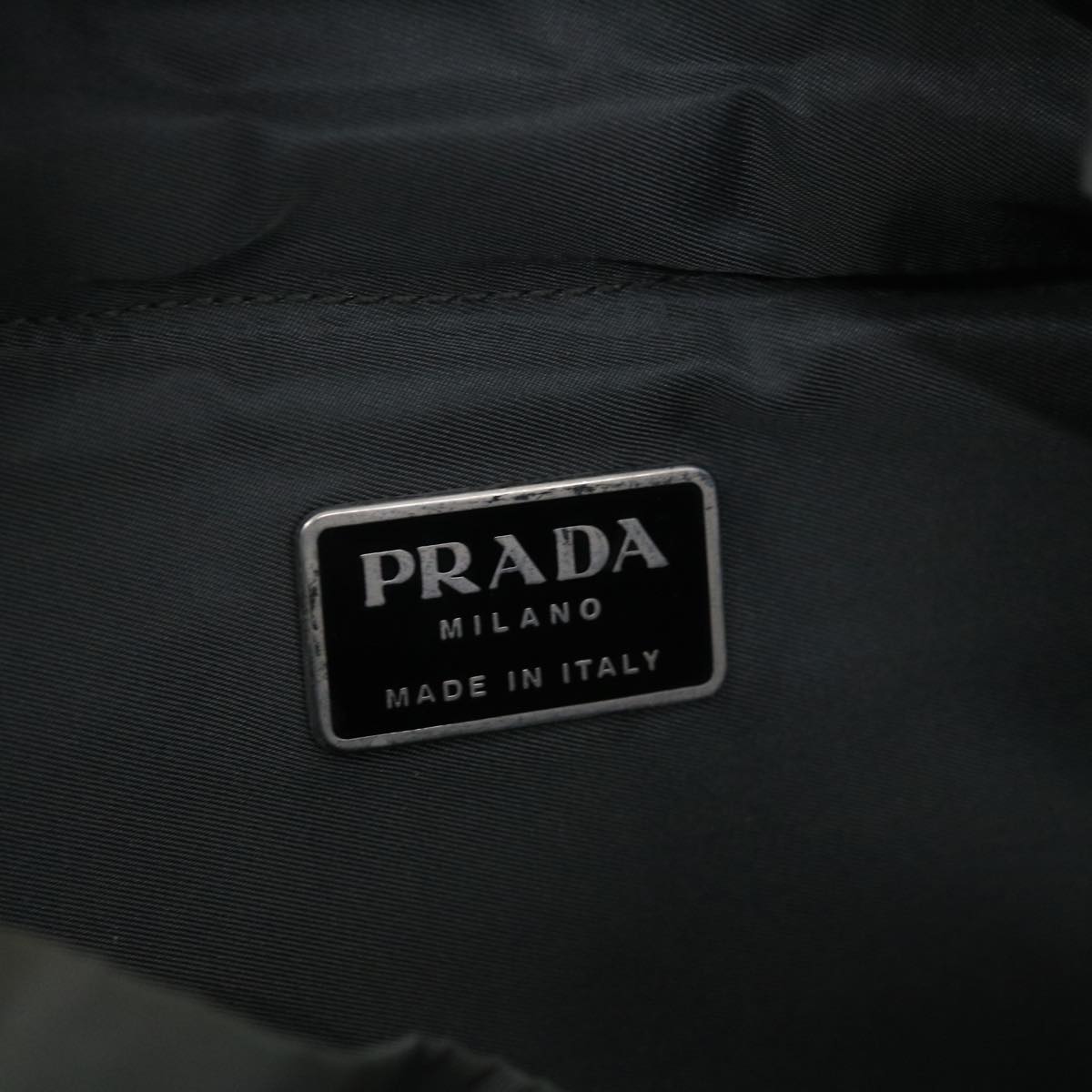 PRADA Backpack Nylon Gray Auth bs12211