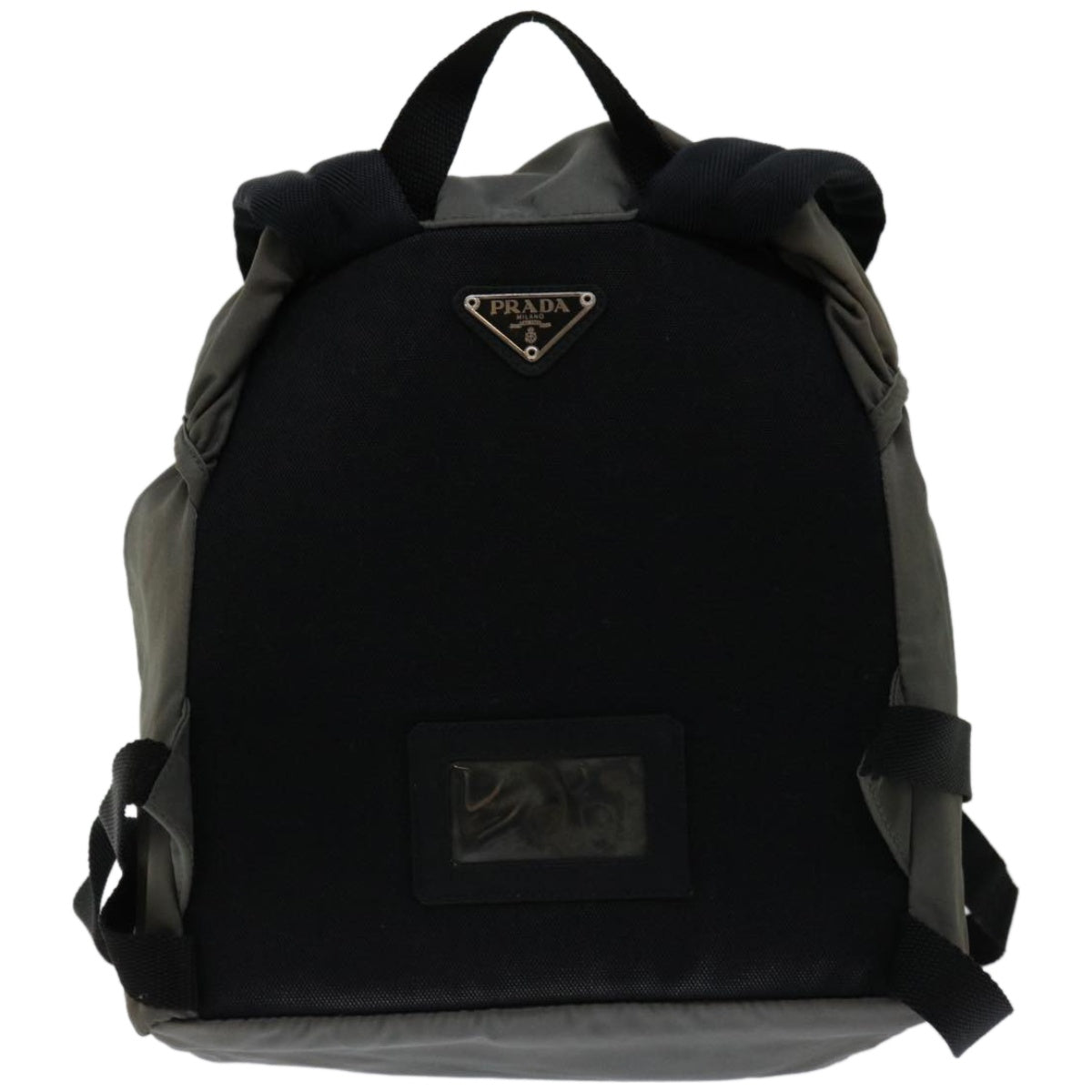 PRADA Backpack Nylon Gray Auth bs12211