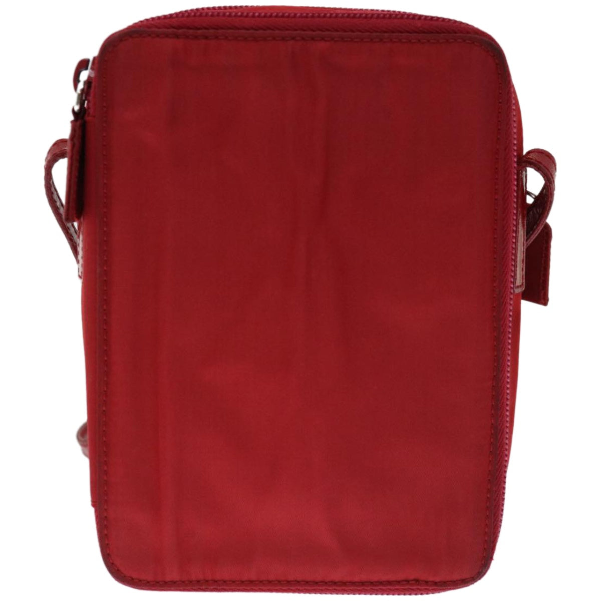 PRADA Shoulder Bag Nylon Red Auth bs12212 - 0