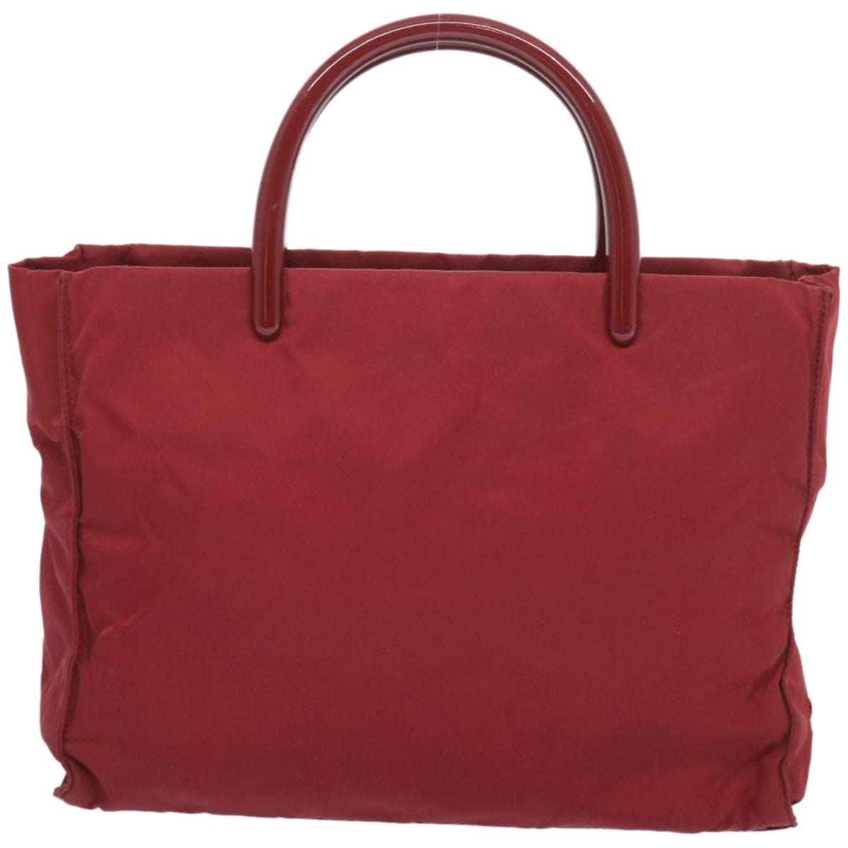PRADA Hand Bag Nylon Red Auth bs12218 - 0