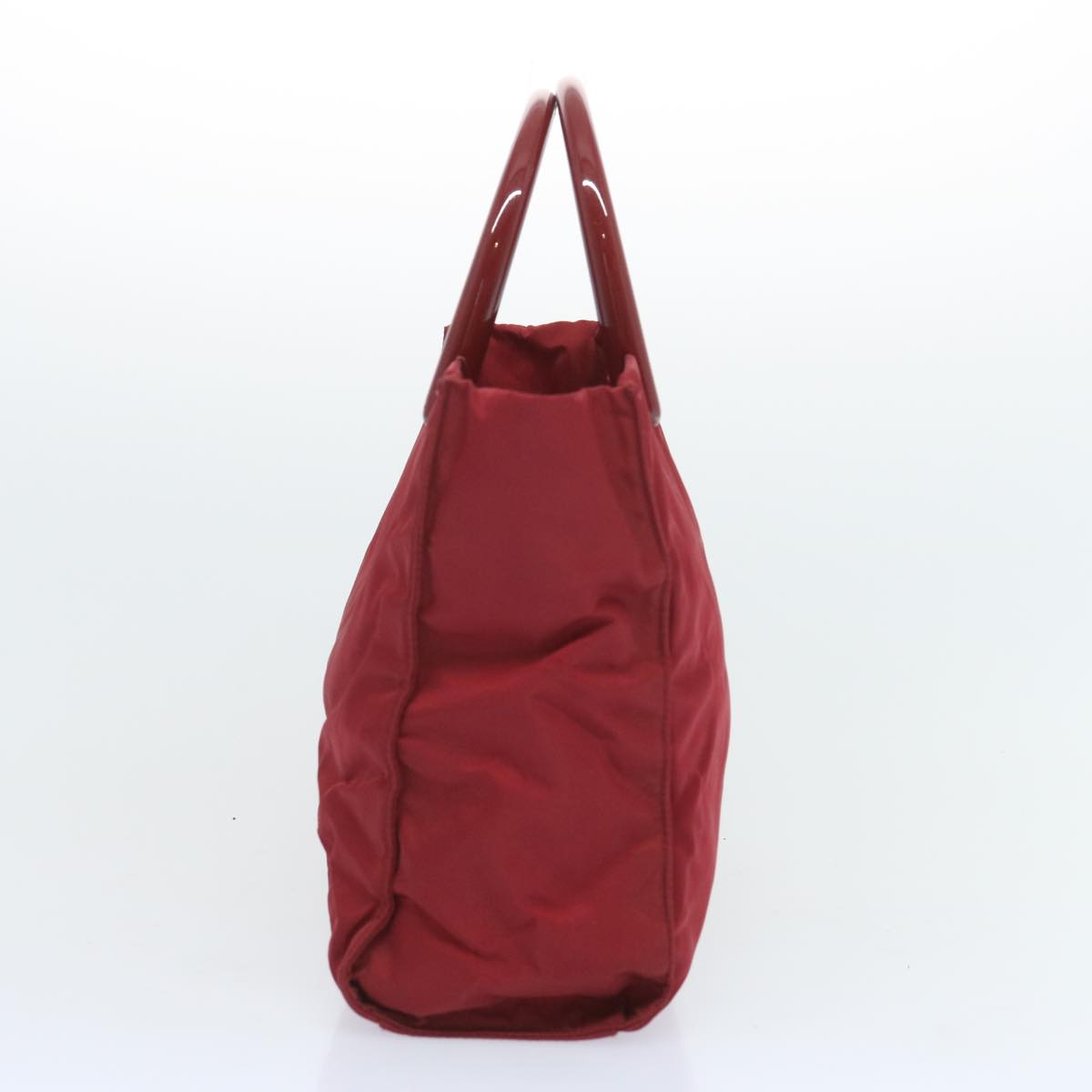 PRADA Hand Bag Nylon Red Auth bs12218