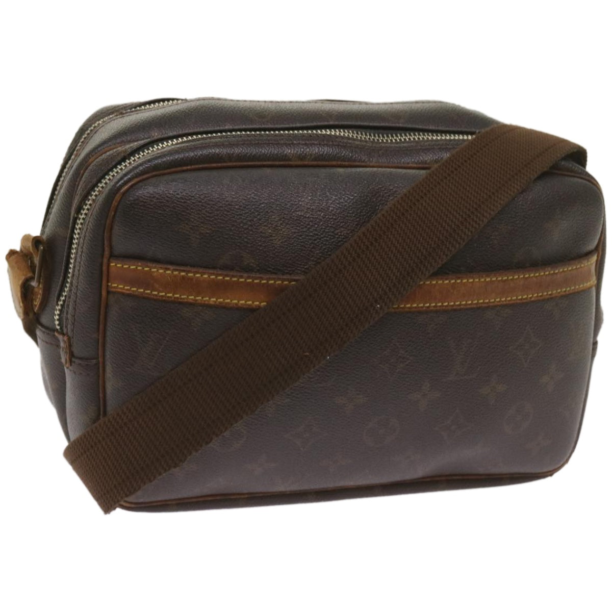 LOUIS VUITTON Monogram Reporter PM Shoulder Bag M45254 LV Auth bs12230