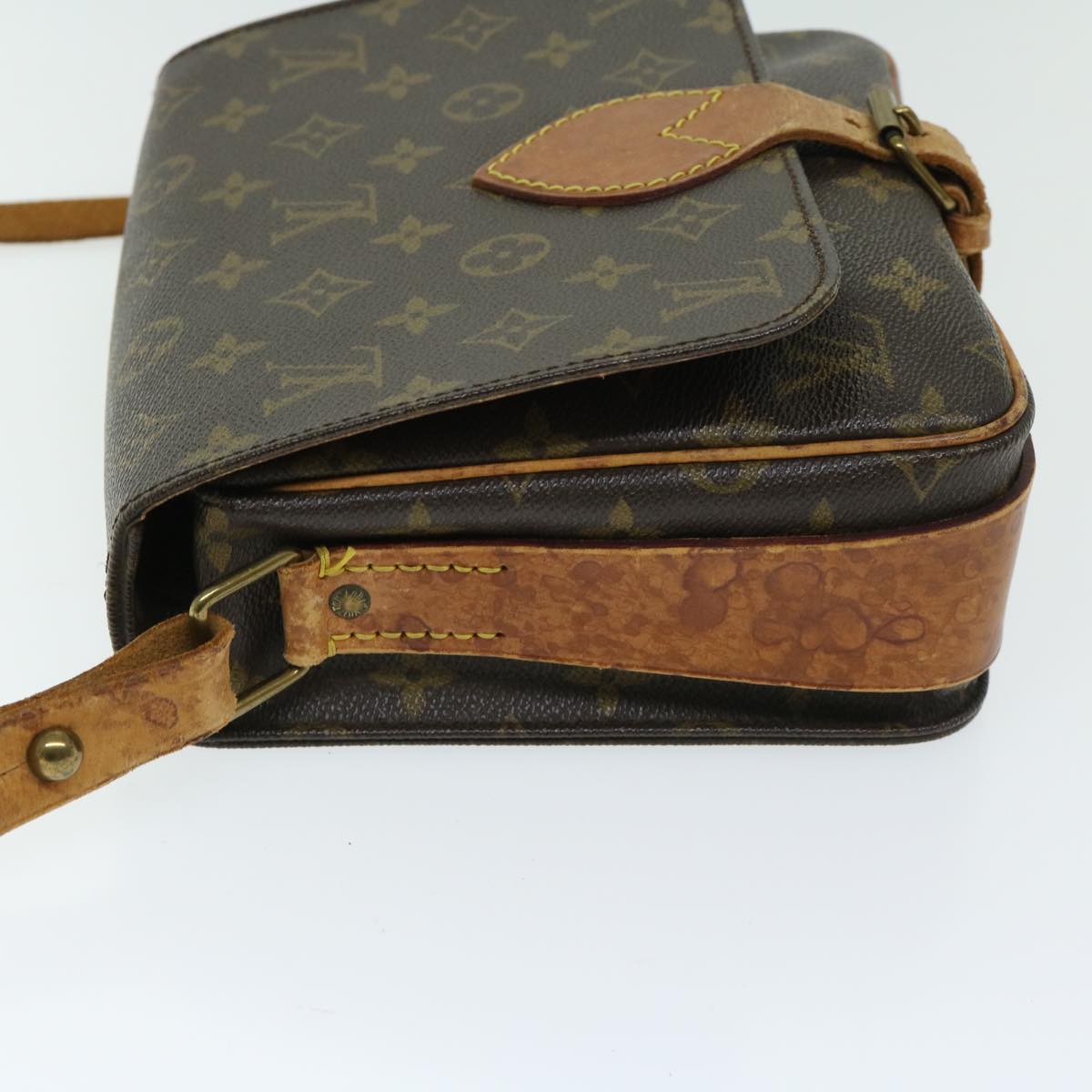 LOUIS VUITTON Monogram Cartouchiere MM Shoulder Bag M51253 LV Auth bs12255