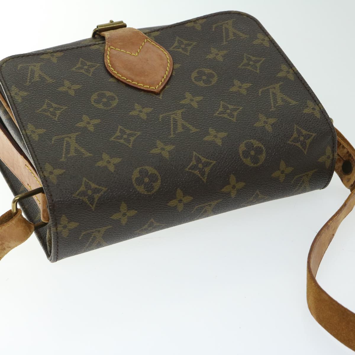 LOUIS VUITTON Monogram Cartouchiere MM Shoulder Bag M51253 LV Auth bs12255