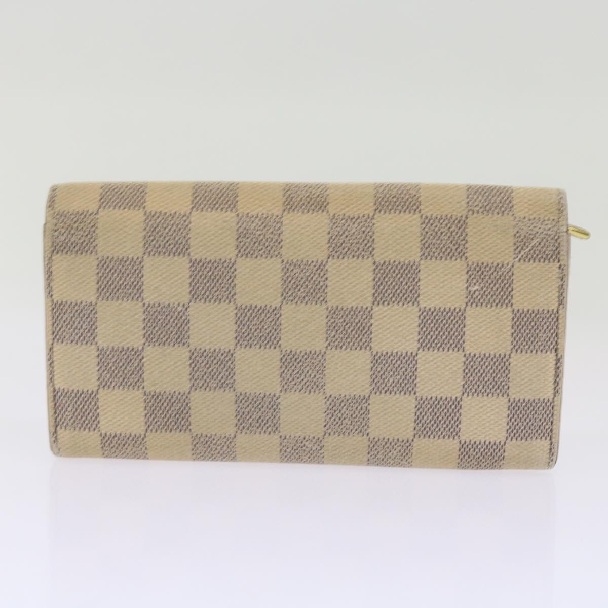 LOUIS VUITTON Damier Azur Ebene Taiga Key Case Wallet 5Set LV Auth bs12266