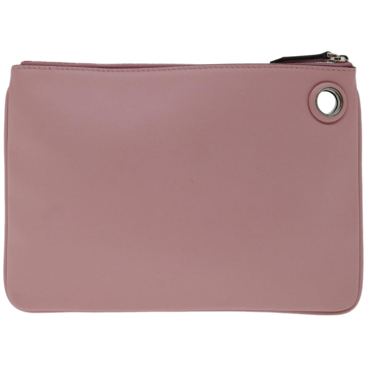FENDI Pouch Leather Pink Auth bs12269 - 0