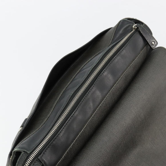 BVLGARI Shoulder Bag PVC Canvas Black Auth bs12281