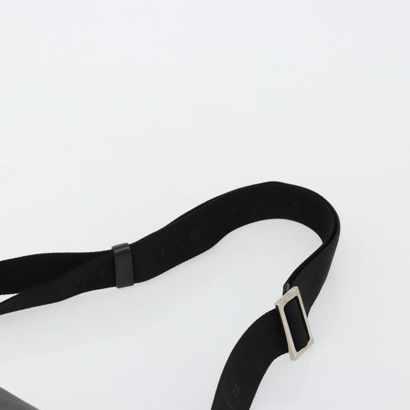 BVLGARI Shoulder Bag PVC Canvas Black Auth bs12281