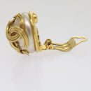 CHANEL Earring Gold CC Auth bs12292-4