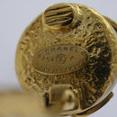 CHANEL Earring Gold CC Auth bs12292-8
