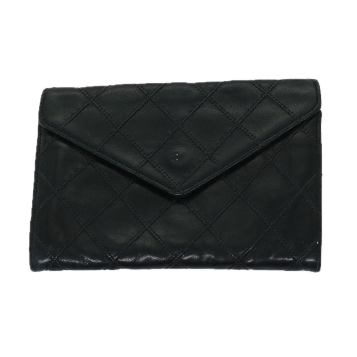 CHANEL Wallet Leather 3Set Black Pink Orange CC Auth bs12303 - 0