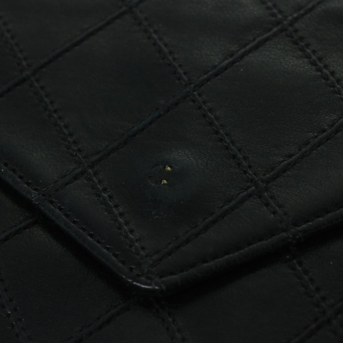 CHANEL Wallet Leather 3Set Black Pink Orange CC Auth bs12303