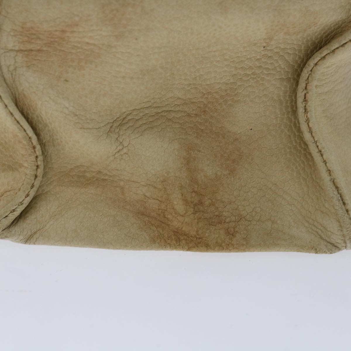CHANEL Tote Bag Caviar Skin Beige CC Auth bs12304