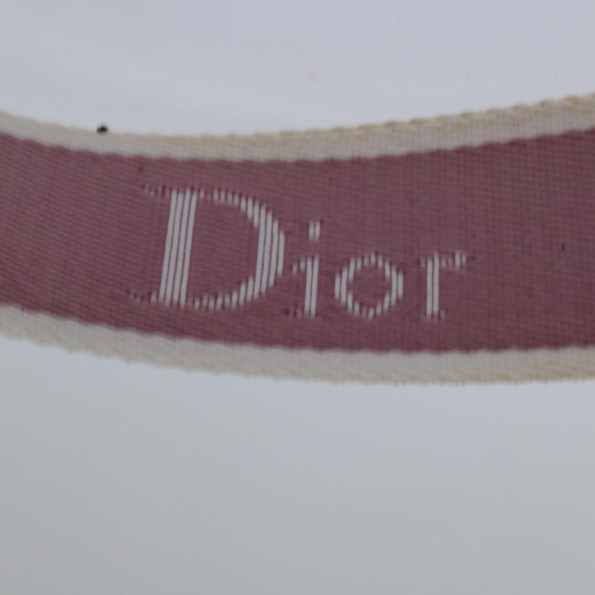 Christian Dior Trotter Canvas Shoulder Bag Pink Auth bs12312