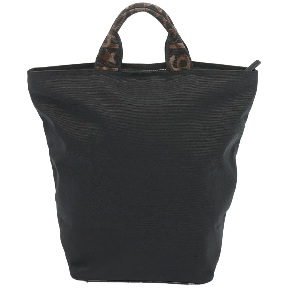 FENDI Hand Bag Canvas Black Auth bs12314 - 0