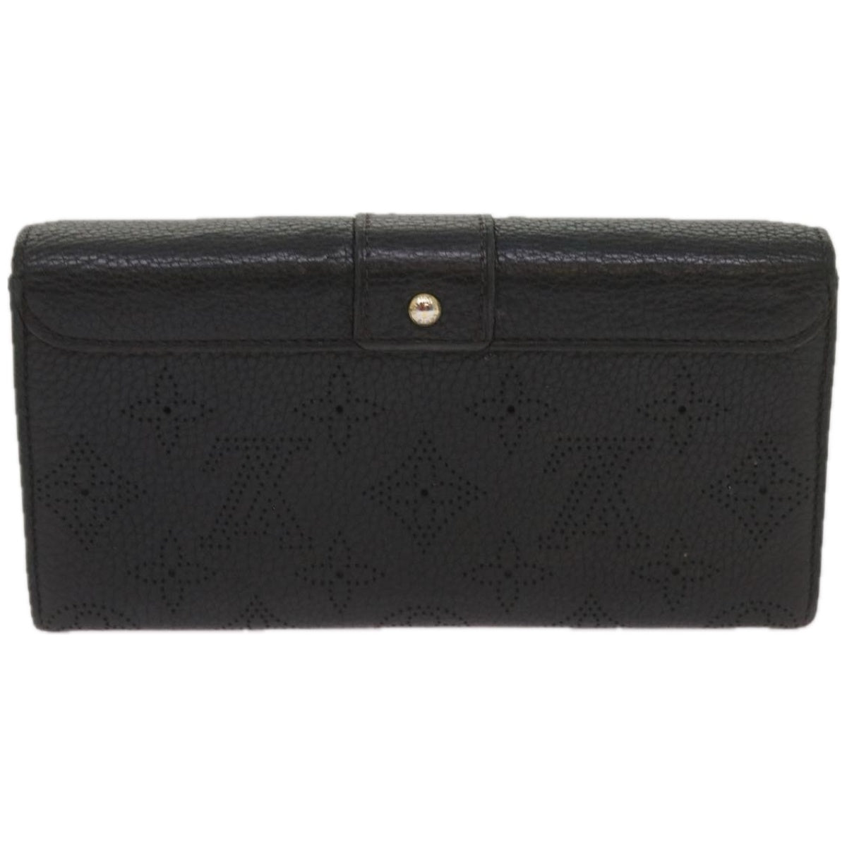 LOUIS VUITTON Monogram Mahina Portefeuille Amelia Black M95549 LV Auth bs12322 - 0