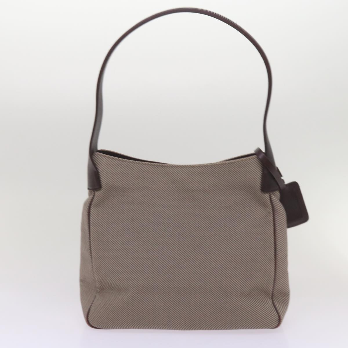 BALLY Shoulder Bag Canvas 3Set Beige Brown Auth bs12338