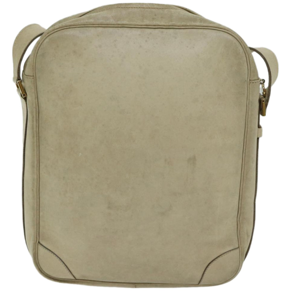 CHANEL Shoulder Bag Leather Beige CC Auth bs12353 - 0