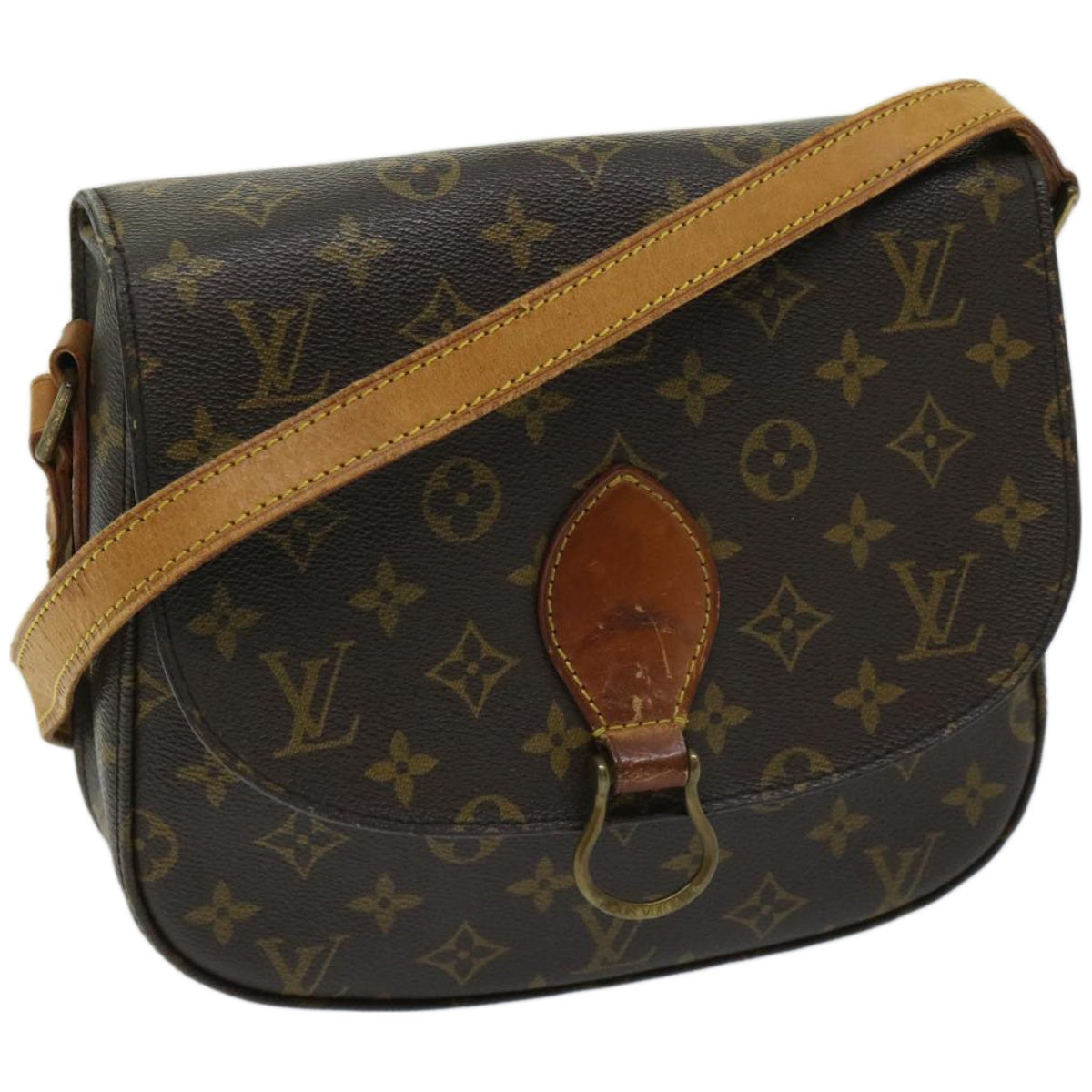 LOUIS VUITTON Monogram Saint Cloud GM Shoulder Bag M51242 LV Auth bs12363