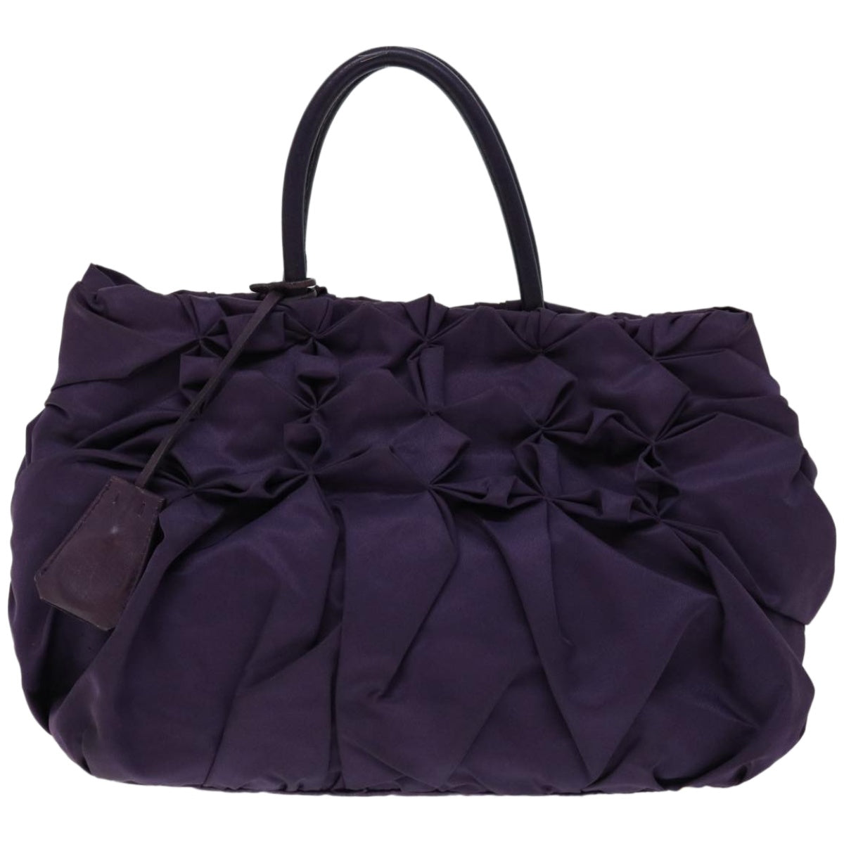 PRADA Hand Bag Nylon Purple Auth bs12374 - 0