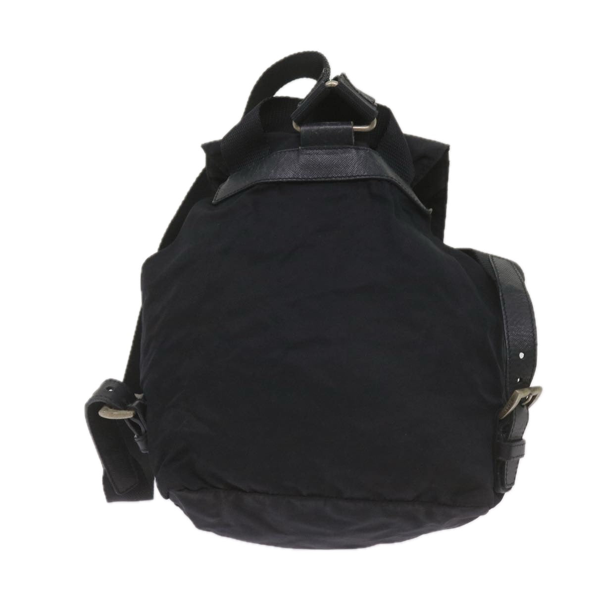 PRADA Backpack Nylon Black Auth bs12379