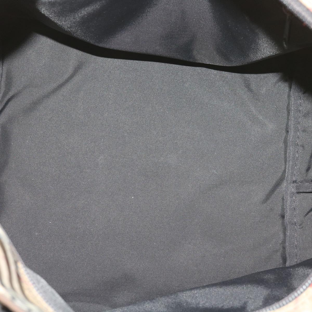 Burberrys Nova Check Blue Label Tote Bag Nylon Brown Auth bs12383