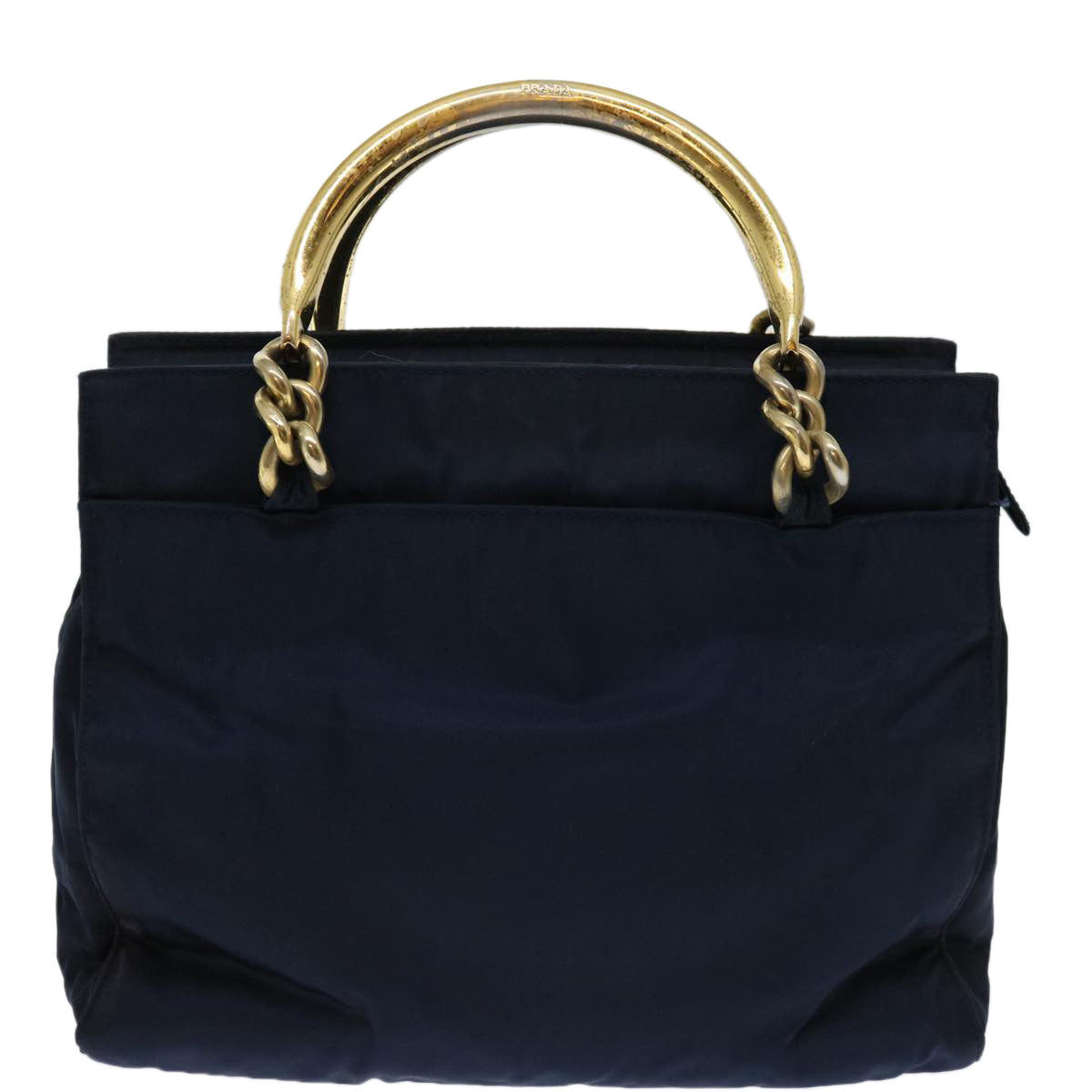 PRADA Hand Bag Nylon Navy Auth bs12391 - 0