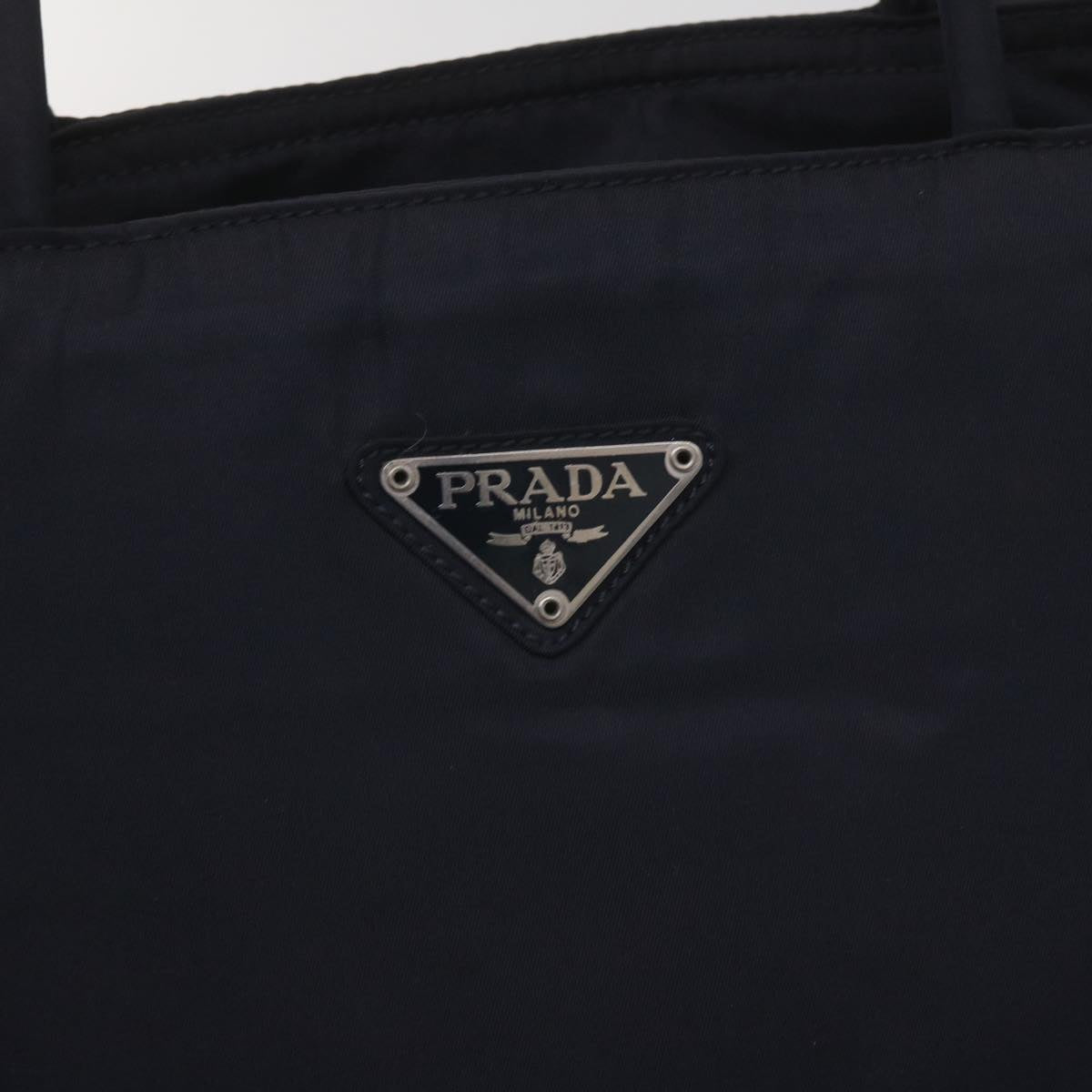 PRADA Hand Bag Nylon Black Auth bs12392