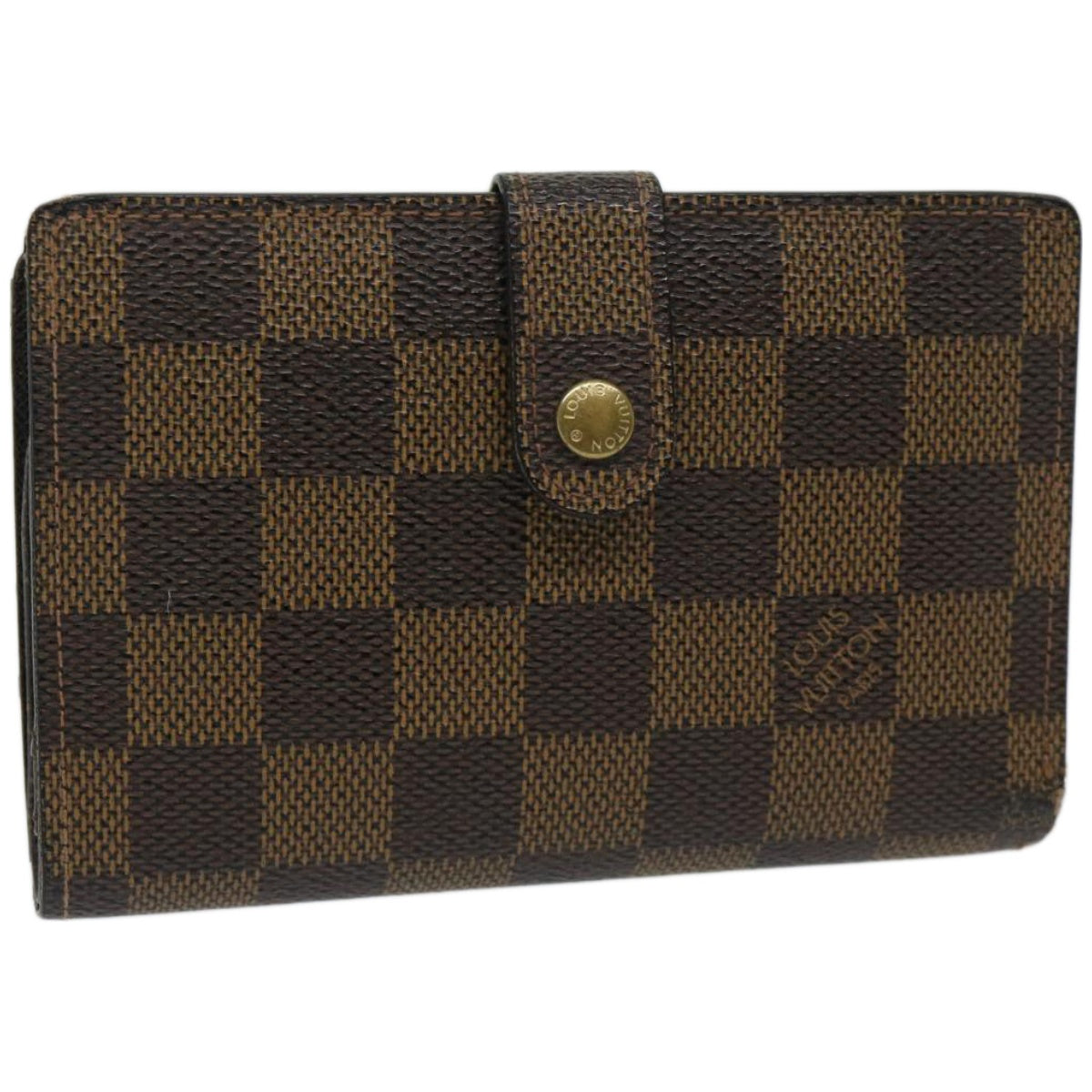 LOUIS VUITTON Damier Ebene Portefeuille Viennois Wallet N61674 LV Auth bs12403