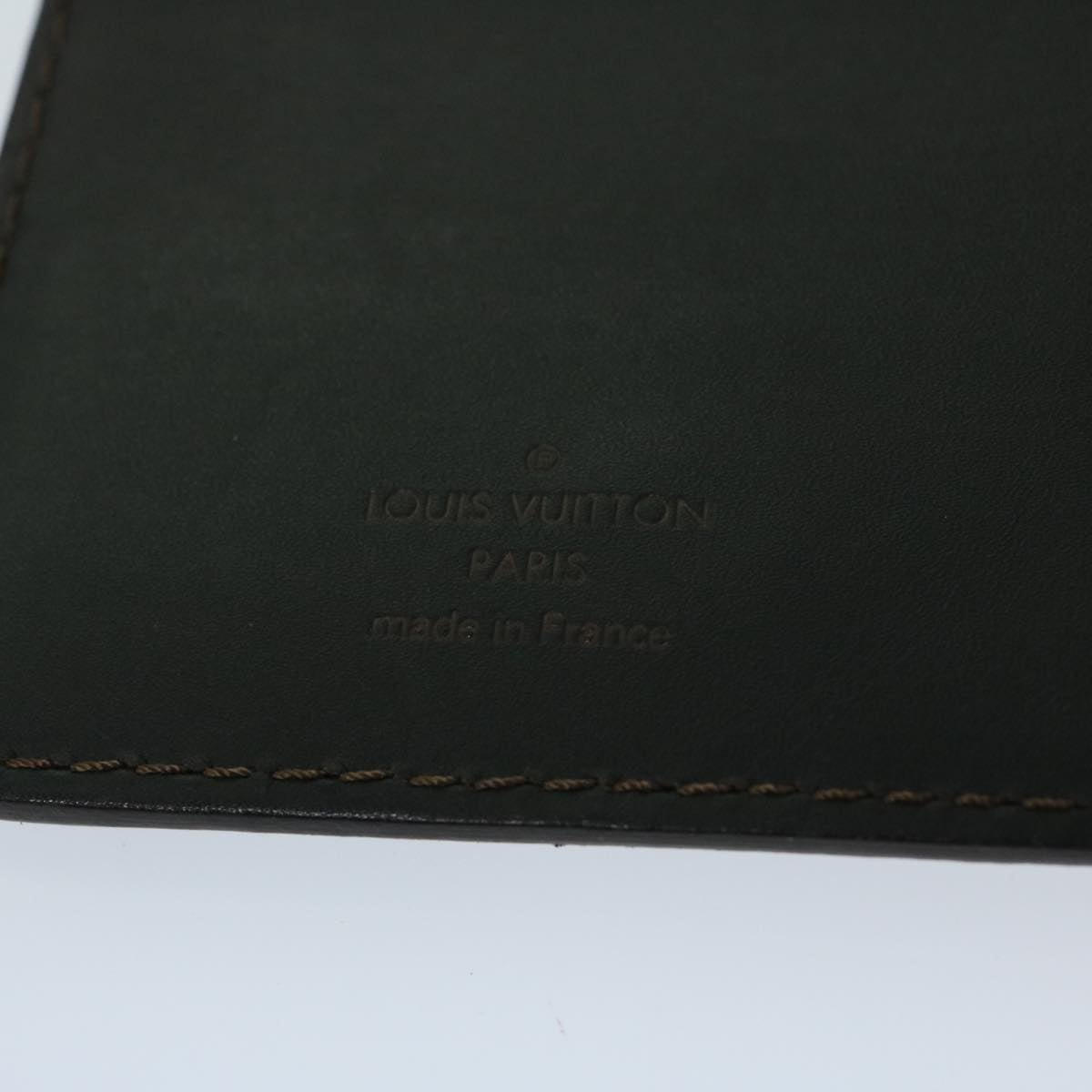 LOUIS VUITTON Utah Porte Valeurs Cartes Credit Leather Black M97020 Auth bs12404