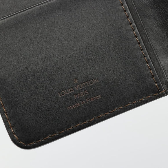 LOUIS VUITTON Utah Porte Valeurs Cartes Credit Leather Black M97020 Auth bs12404