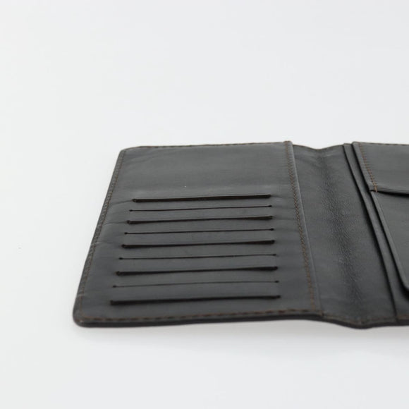 LOUIS VUITTON Utah Porte Valeurs Cartes Credit Leather Black M97020 Auth bs12404