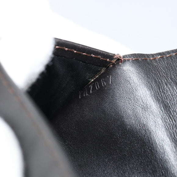 LOUIS VUITTON Utah Porte Valeurs Cartes Credit Leather Black M97020 Auth bs12404