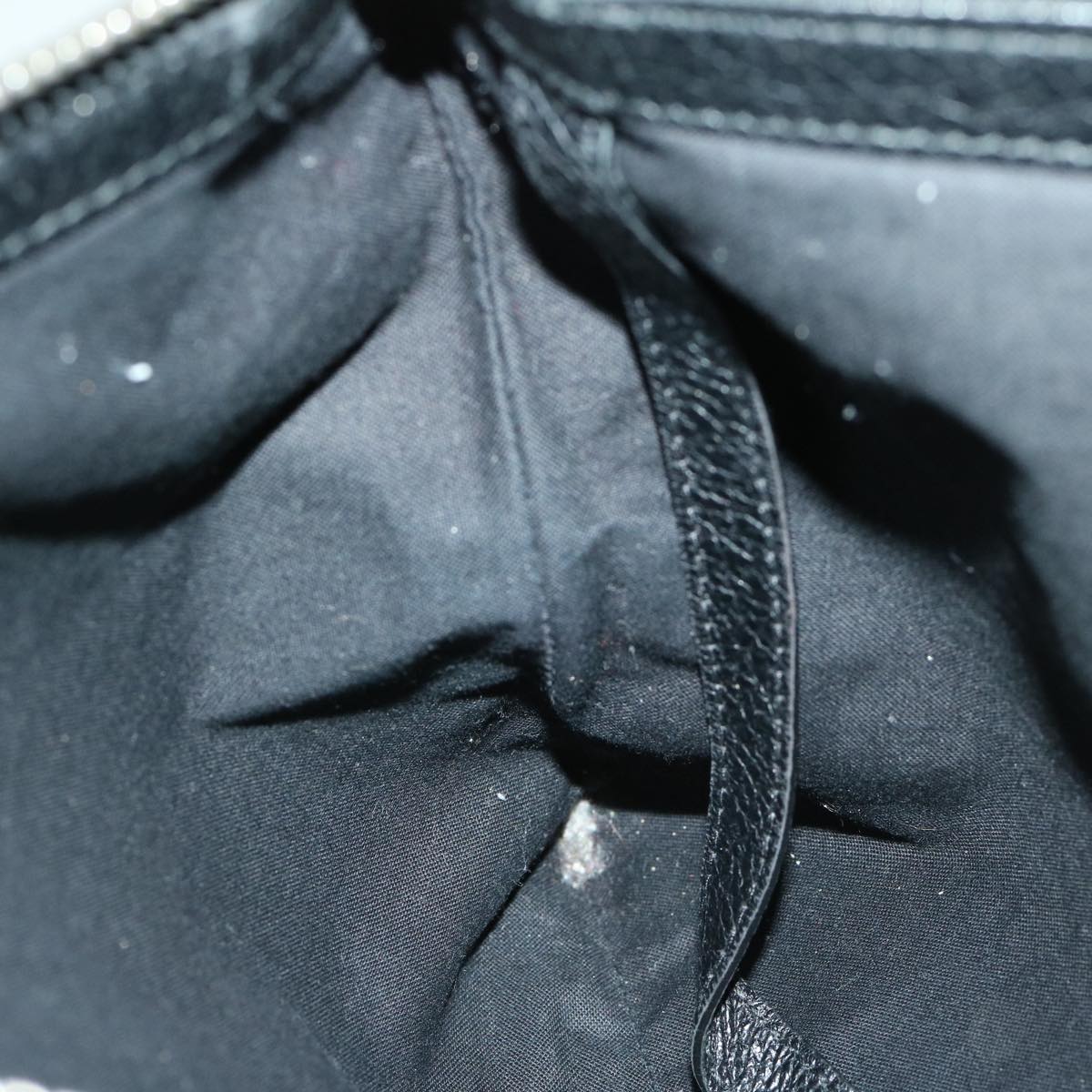 BALENCIAGA Clutch Bag Leather Black 535532 Auth bs12428
