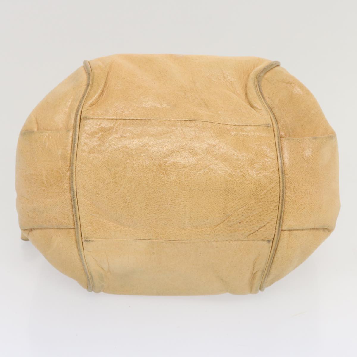Chloe Etel Shoulder Bag Leather 2way Beige 02 10 50 Auth bs12473