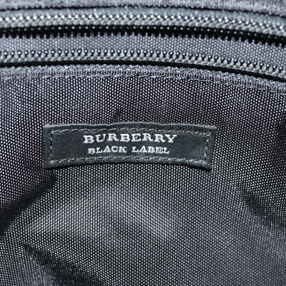 BURBERRY Black label Business Bag Nylon Black Auth bs12486