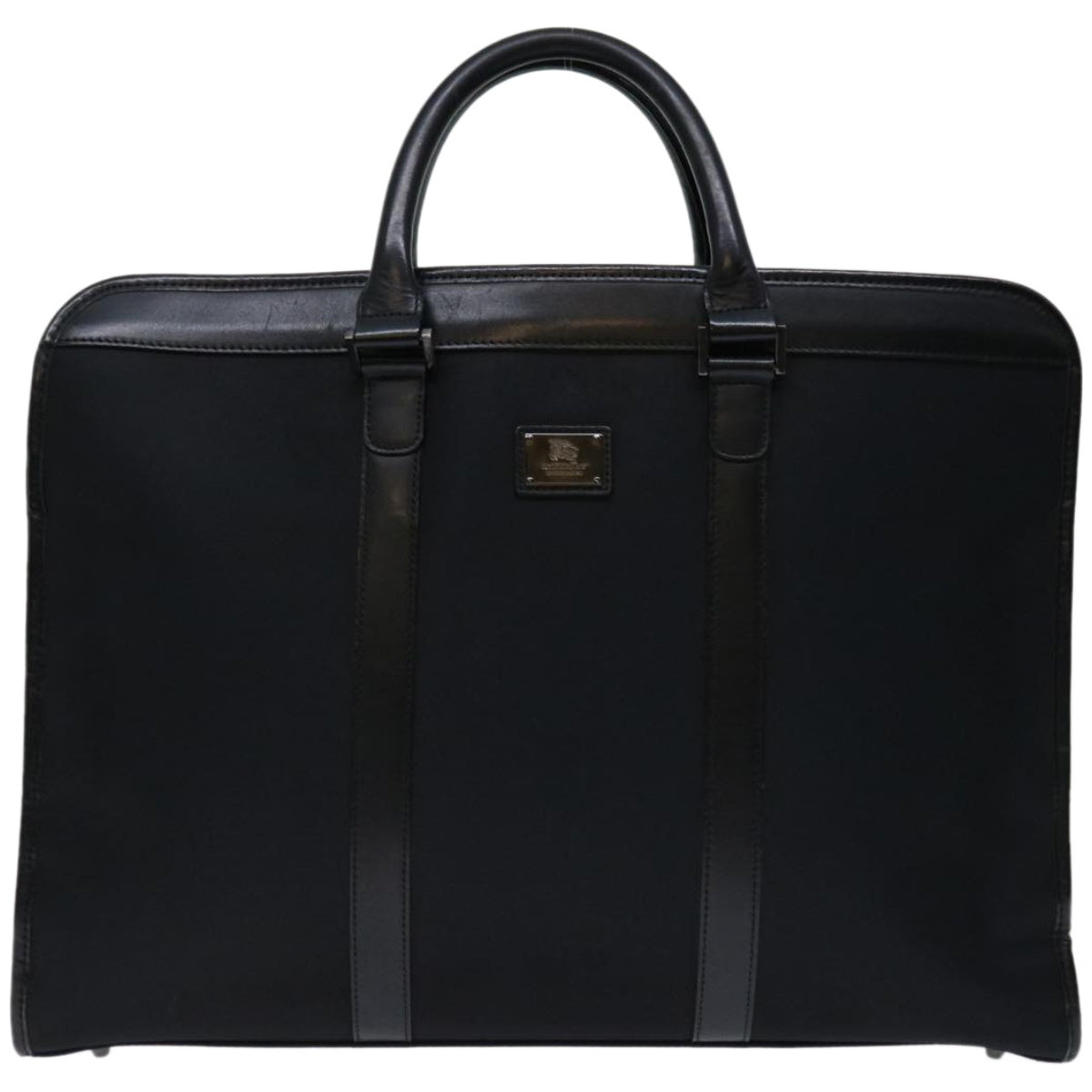 BURBERRY Black label Business Bag Nylon Black Auth bs12486