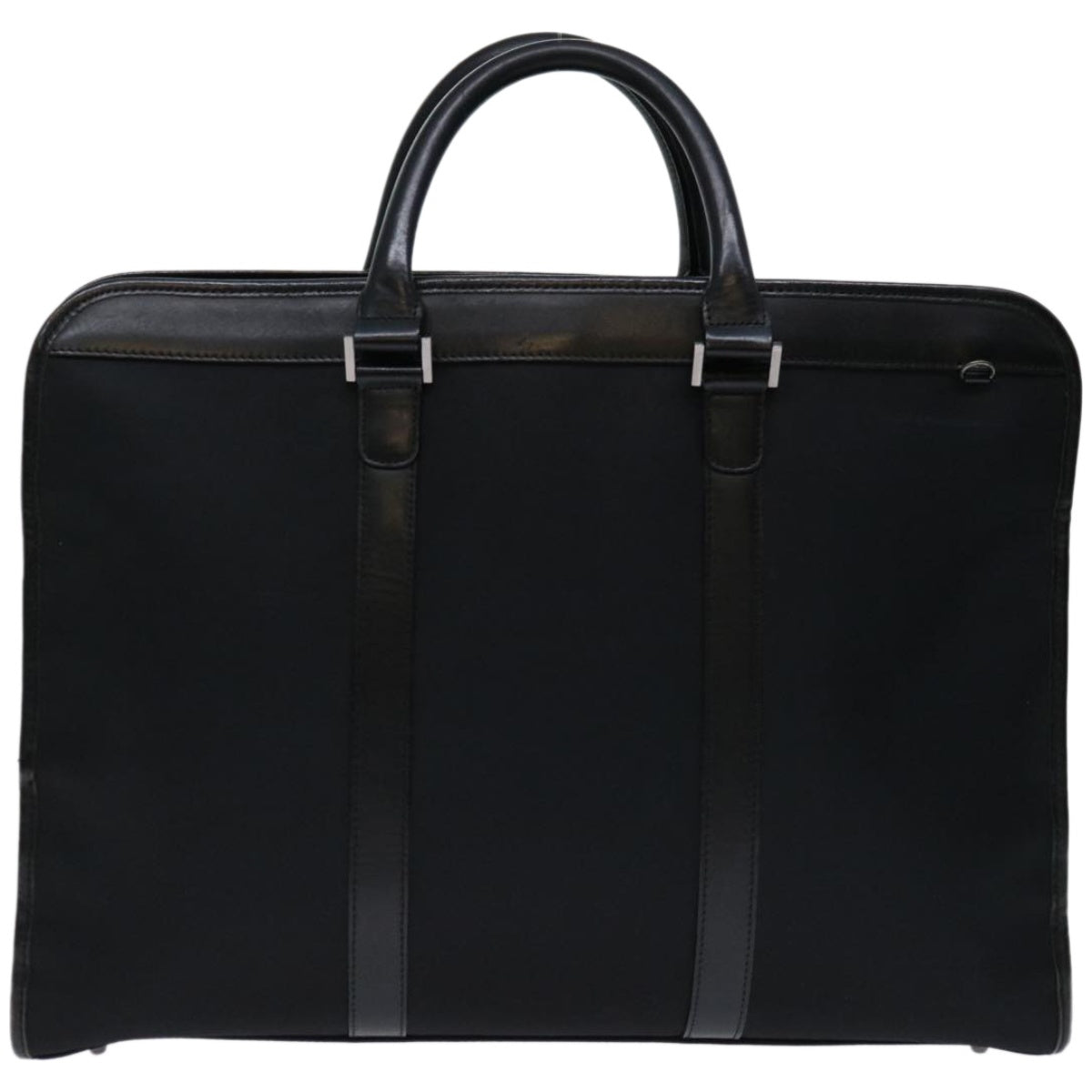 BURBERRY Black label Business Bag Nylon Black Auth bs12486